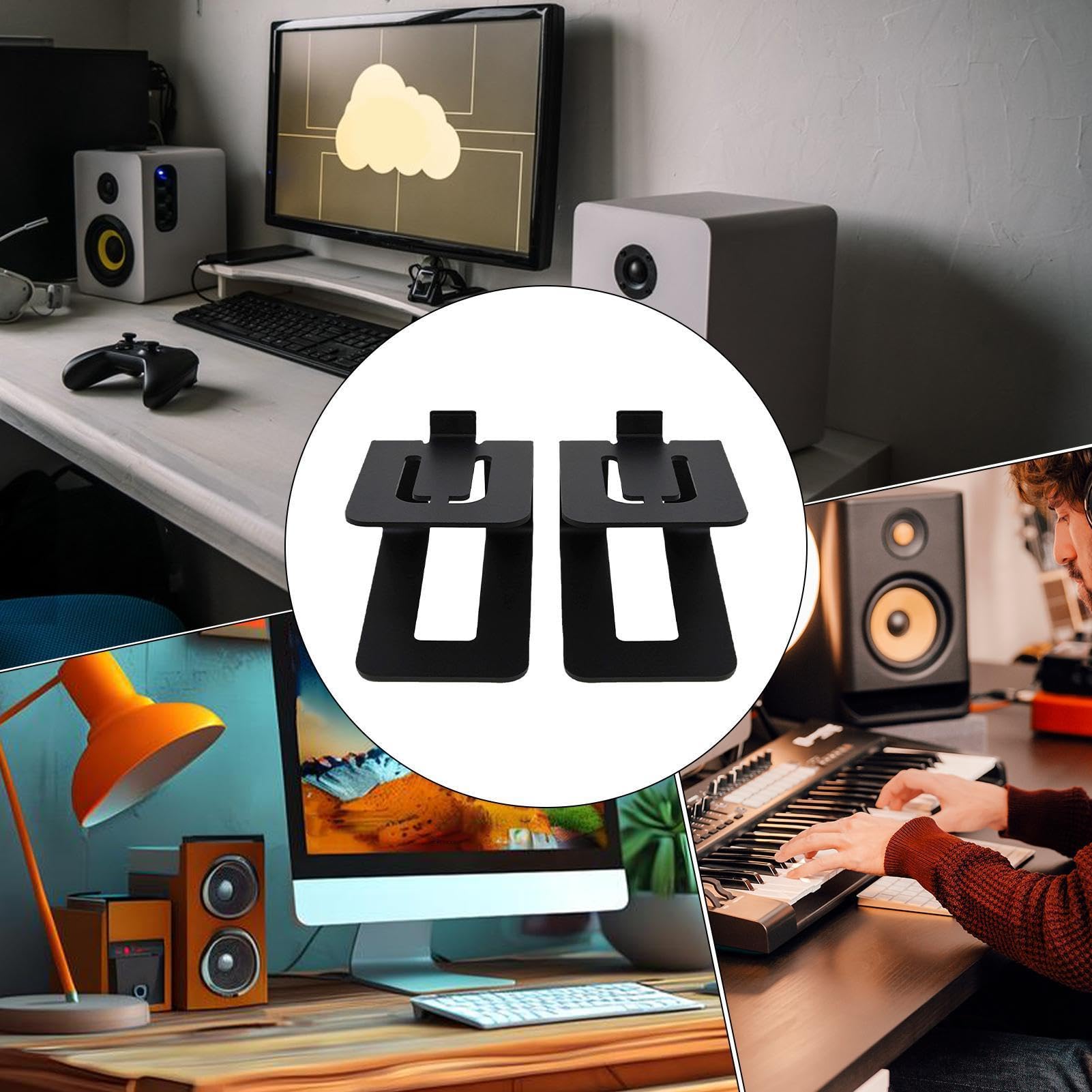 Heavy-duty Monitor Stands, Studio Monitor Riser, Vibration-proof Speaker Stands, Bookshelf Speakers, Studio Monitor Stand, Computer Gaming Desk Speaker Stand For Studio, 22x16x14cm/8.66x6.3x5.51 Zoll