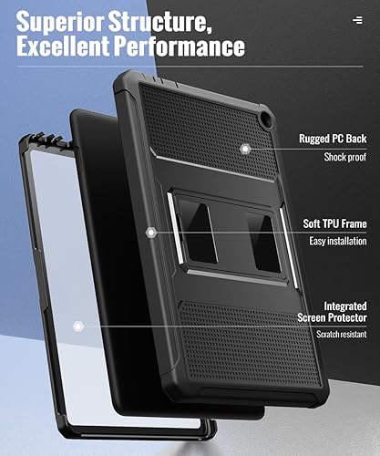 Miniatura 3 de MoKo Funda para tablet Tienda Kindle Fire HD 10 (13 generación, versión 2023) de 10.1 pulgadas (resistente) Funda resistente de cuerpo completo con