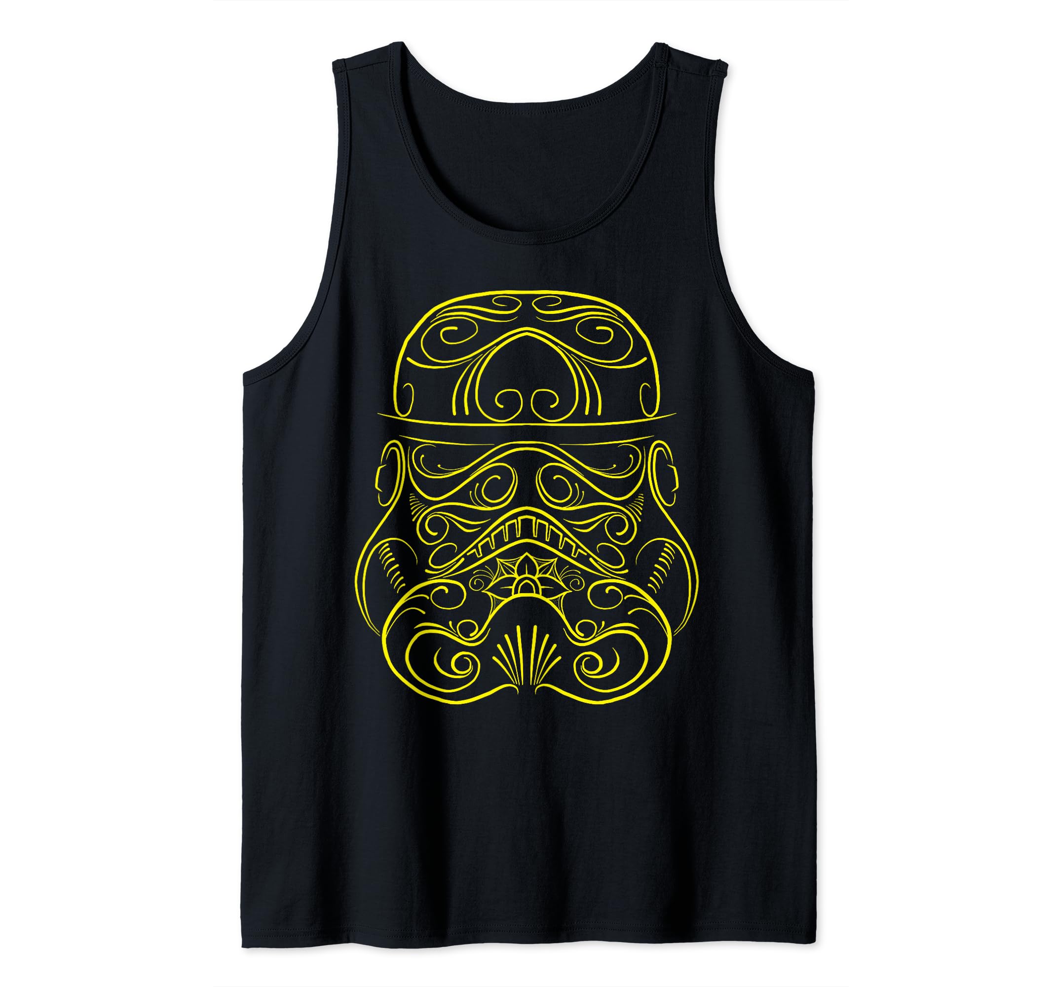 Débardeur Star Wars Stormtrooper tattoo pour homme en coton jaune - 2