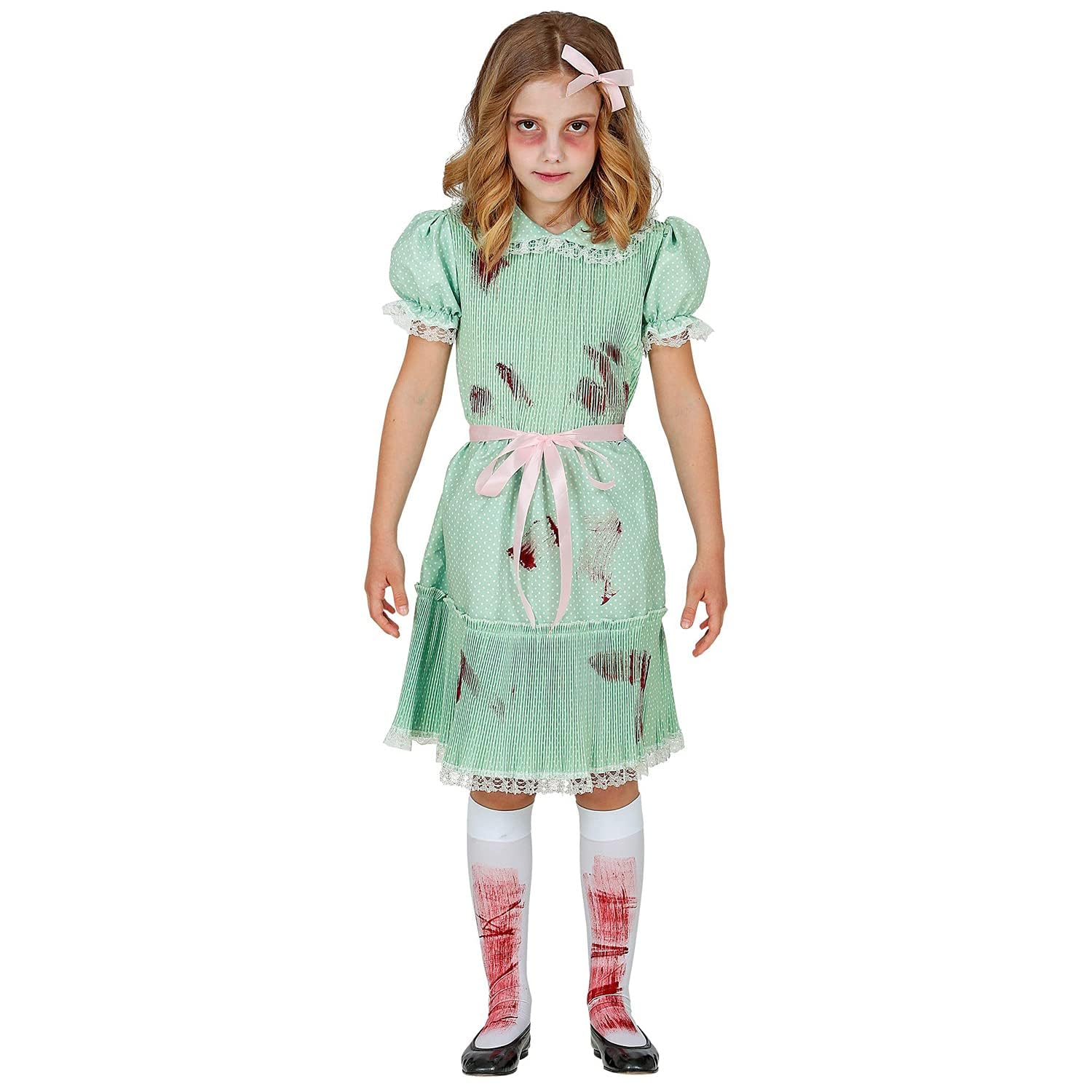 W WIDMANN MILANO Party Fashion - Killer Doll Costume for Girls, Horror, Psycho, Bloody, Fantasy, Halloween, Carnival, Theme Parties, Size 158 cm / 11-13 Years