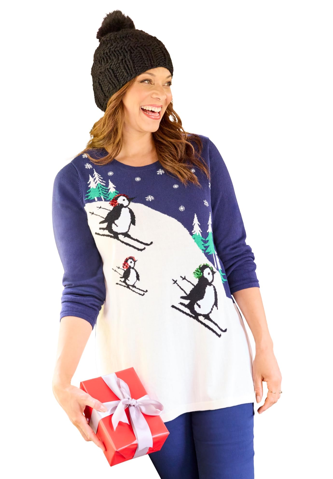 Womens Plus Size Cozy Whimsy Sweater
