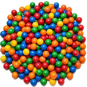 Extreme Sour FIlled Gumballs - 1 lb of 1" Tangy Fruit Flavored Gumballs with Sour Powder Inside