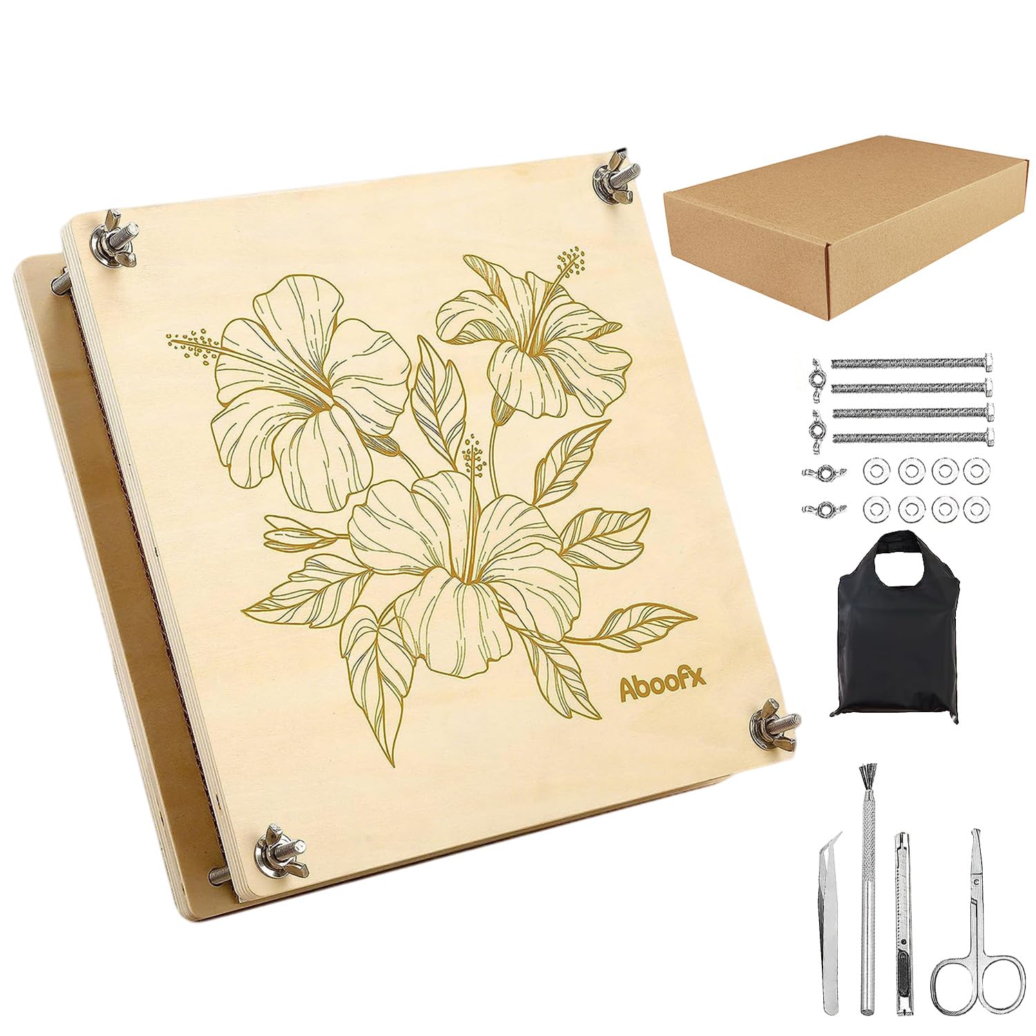 Xheanxu Large Flower Press for Adults Kids Craft Kits for Adults UK Creative DIY Flower Pressing Kit
