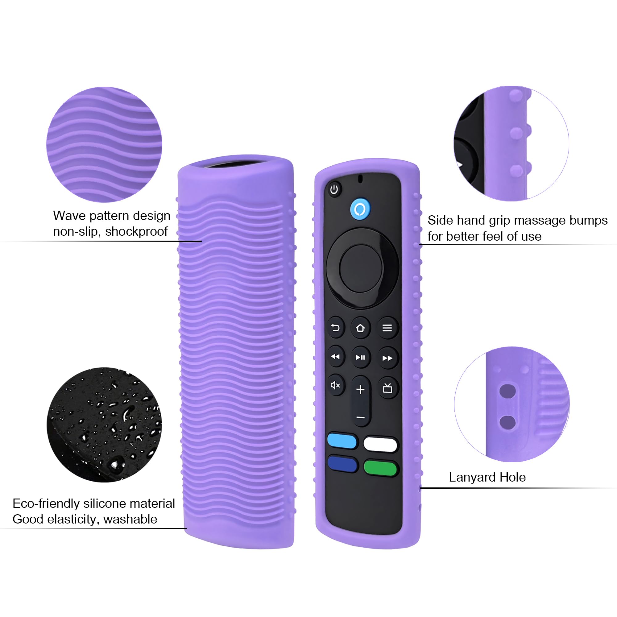 Friendly Silicone Protective Cover for Firestick Remote DropProof & DustProof, Washable - Image 3