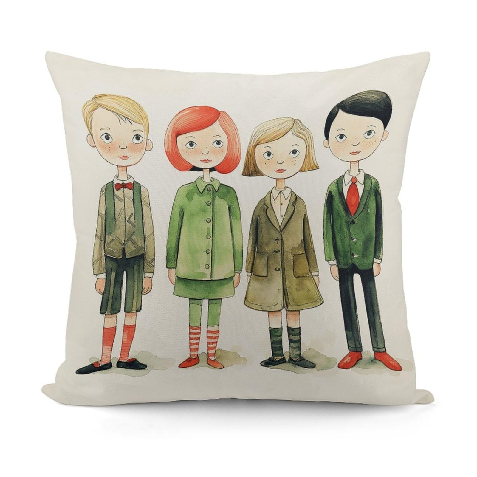 Adfgyerh Style Simple Figure Drawing Decorative Pillow Covers, Throw Pillow Covers Soft For All Seasons, Pillowcases For Couch Living Room Sofa Bedroom 18X18 Inch
