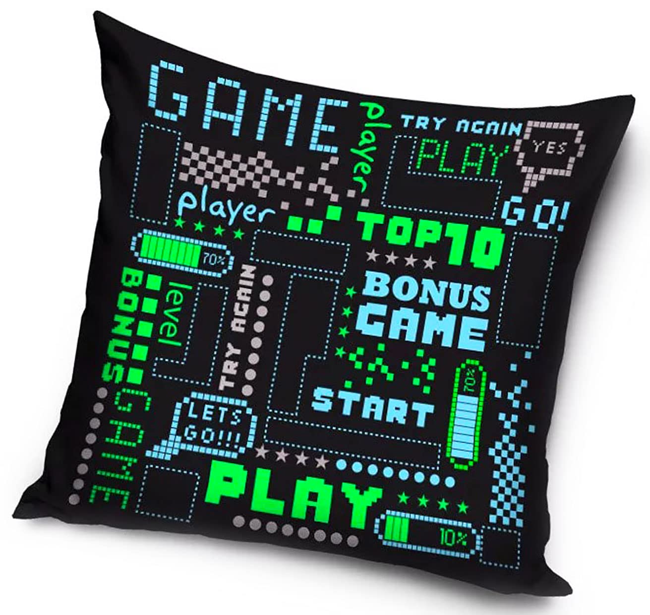 teapink Gamer Cushions Video Game Filled Cushion With Inner Pad and Covers Sofa Gaming Throw Pillow for A Gaming Fan (Style5)