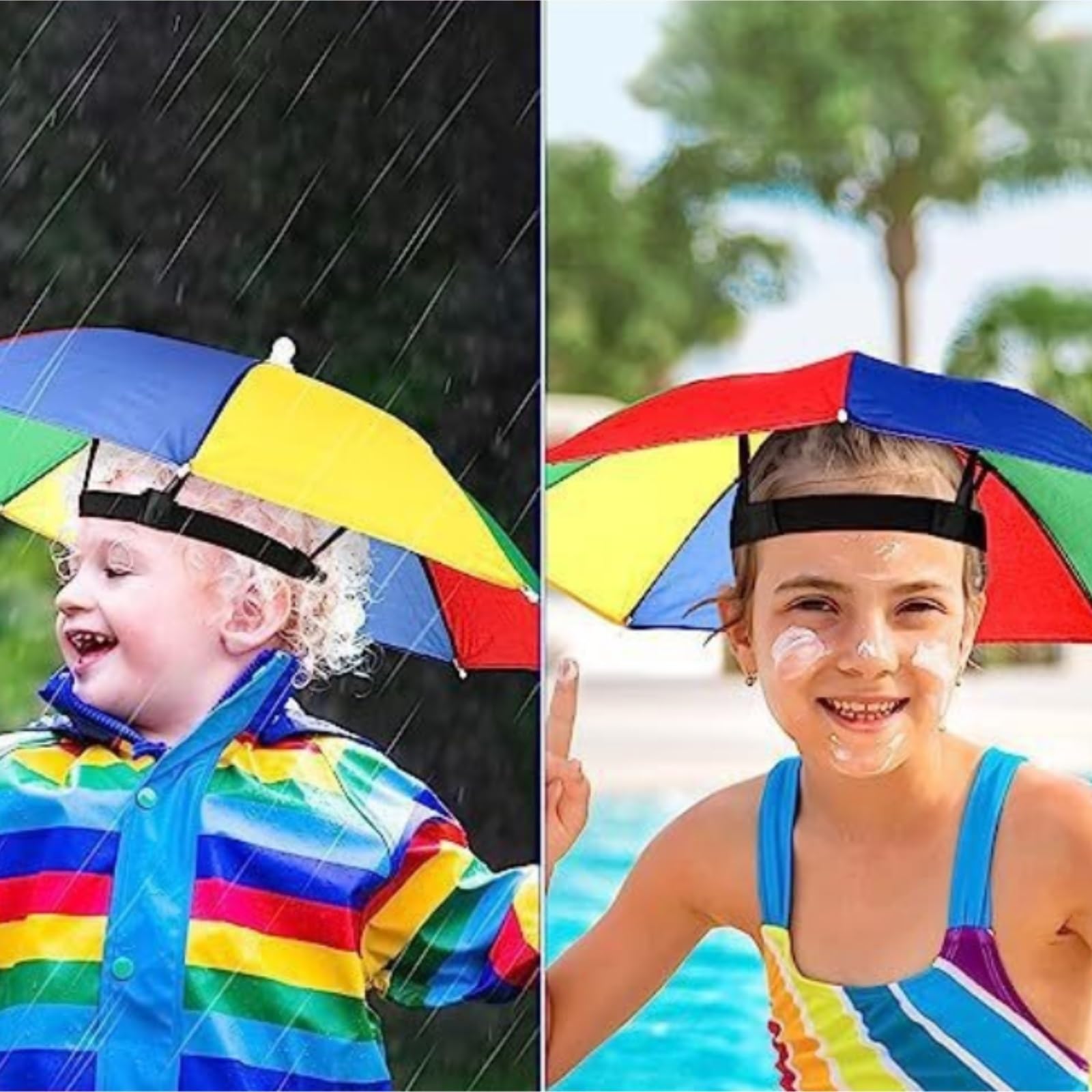 Przeciwsłoneczny Parasol Wędkarski 1 Szt. Parasolka Z Gumką Do Aktywności Na Świeżym Powietrzu Ogrodnictwa(Blue)