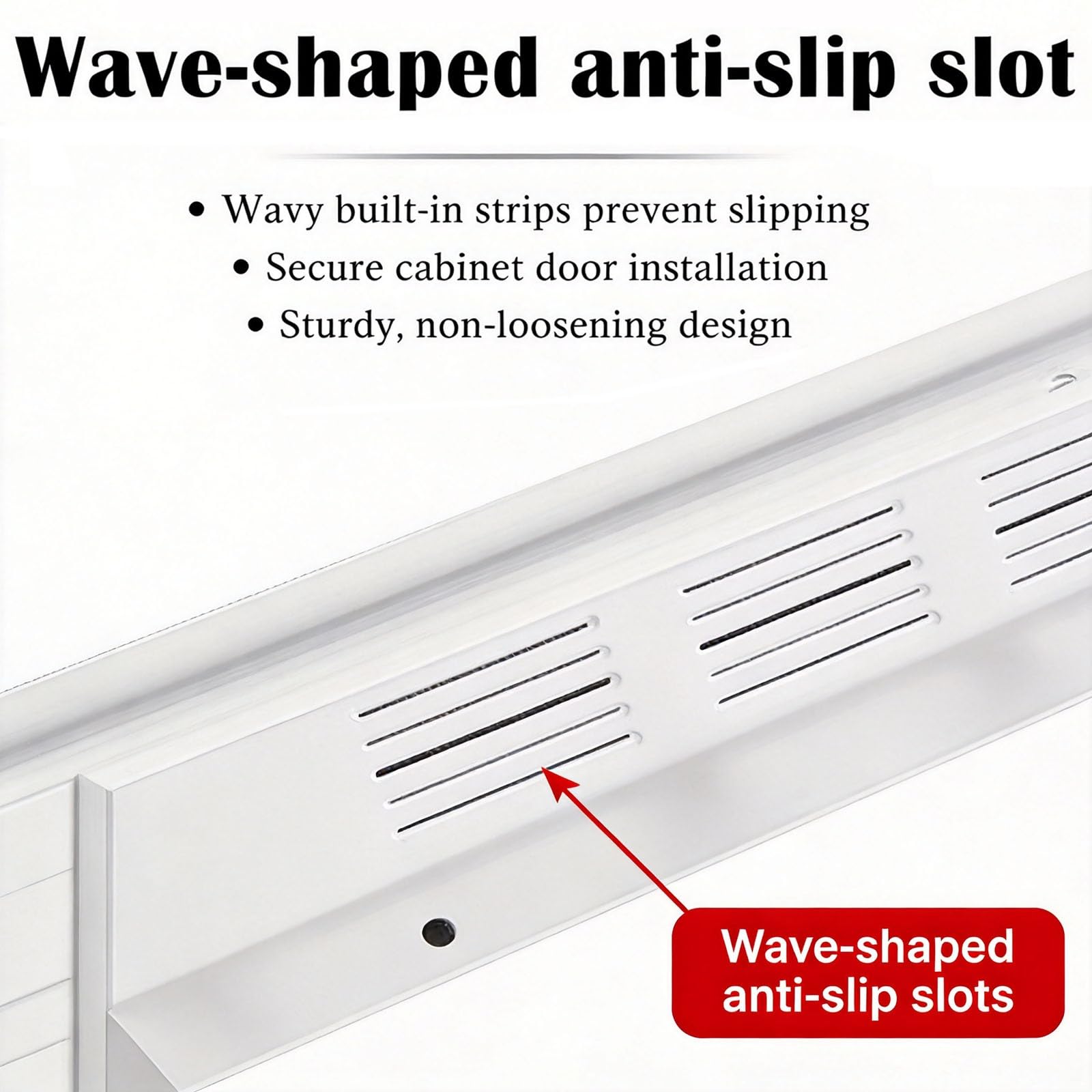 Tapa de ventilación, Rejilla de ventilación Blanca para Armario - Tapa de ventilación de Retorno de Aire de aleación de Aluminio con Tornillos de Montaje para armarios y Muebles - 35,5 cm de