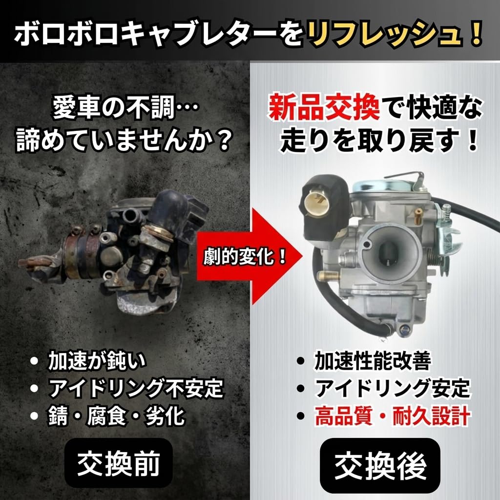 Amazon | MORASTYLE ホンダ トゥデイ AF61 ディオ AF62 キャブレター