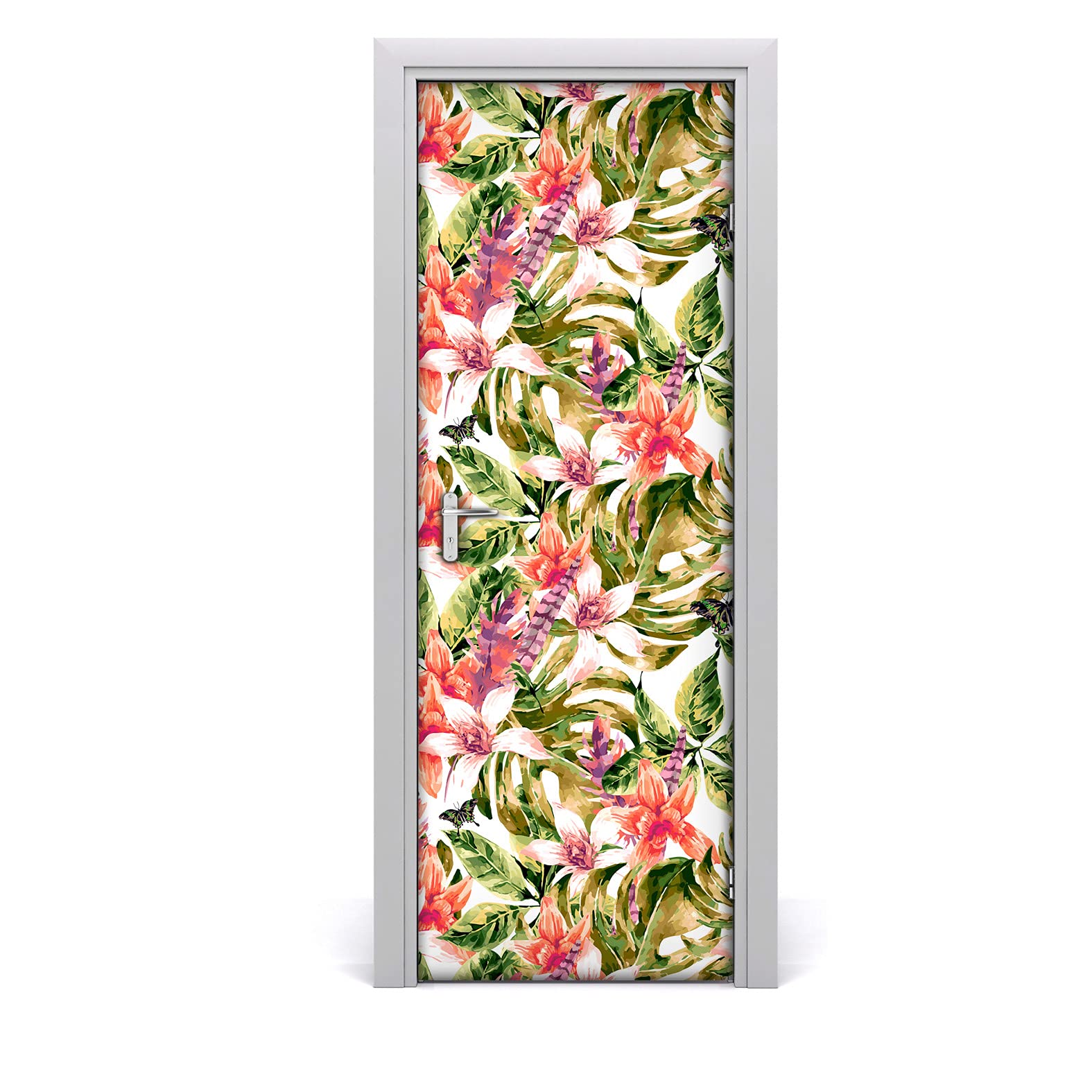 Autocollant de porte 85x200cm pour cacher les rayures et décorer le salon