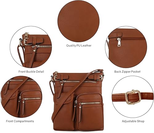Miniatura 5 de Bolso tipo bandolera para mujer SG SUGU Katie, liviano, con varios bolsillos