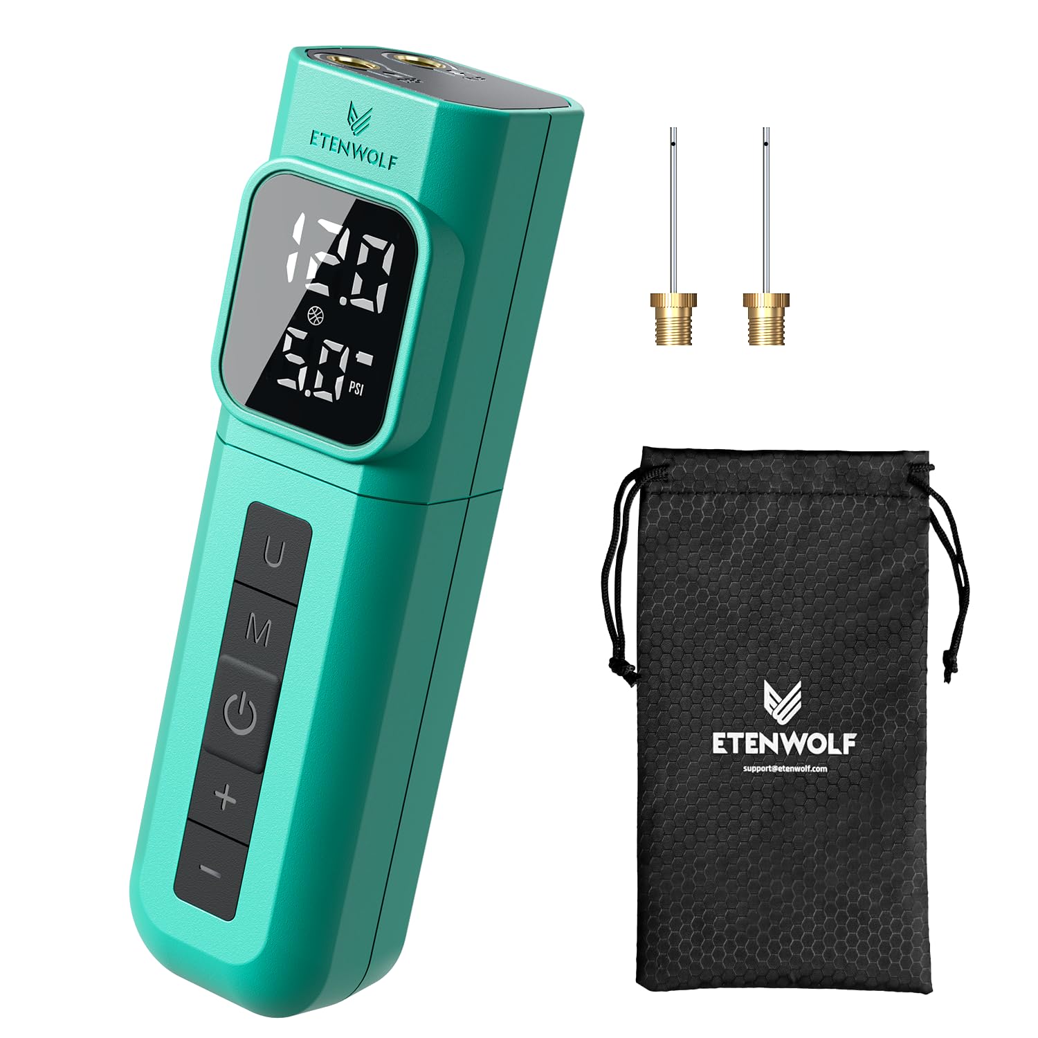 ETENWOLF P200 Electric Ball Pump 2000mAh Sports Air Pump with Digital Pressure Gauge for Basketball Soccer Volleball-image-44