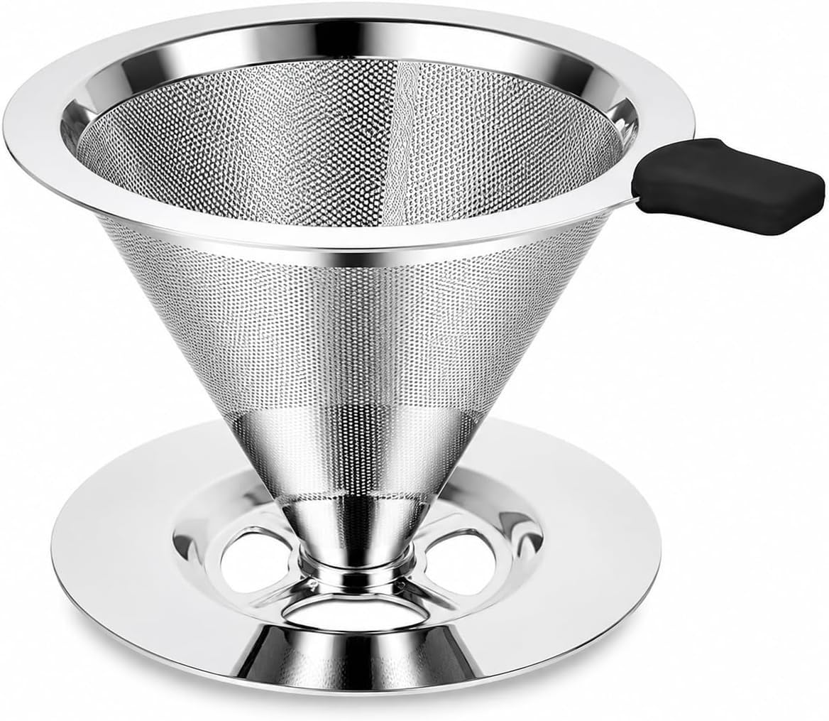 Coador de Café Inox 103 Reutilizável Premium em Aço Inoxidável – Filtro Permanente