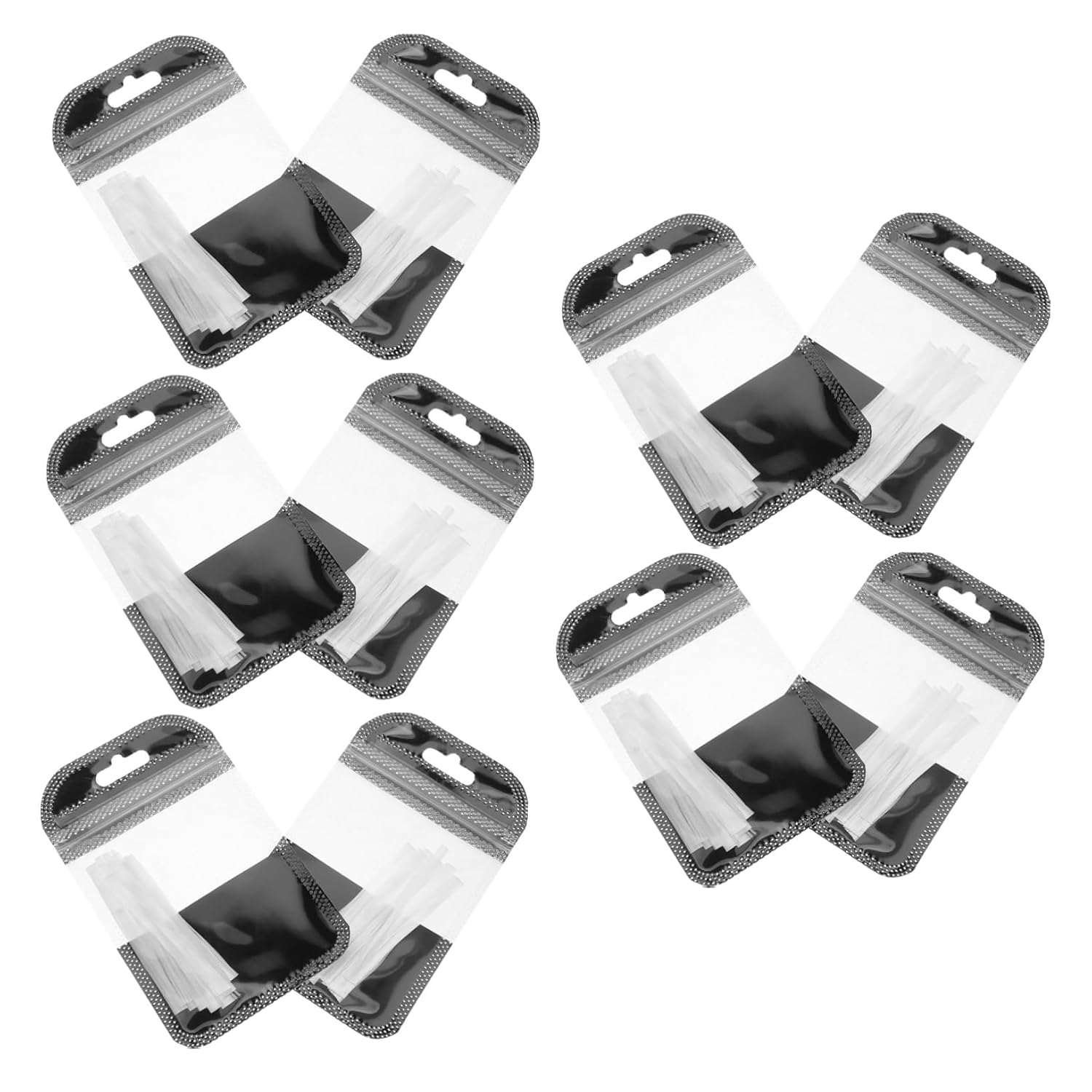 10Packs White Nail Extension for Natural Look Safe Manicure Tool for Home and Salon Use for Nail Art and Gel Builder Extensions