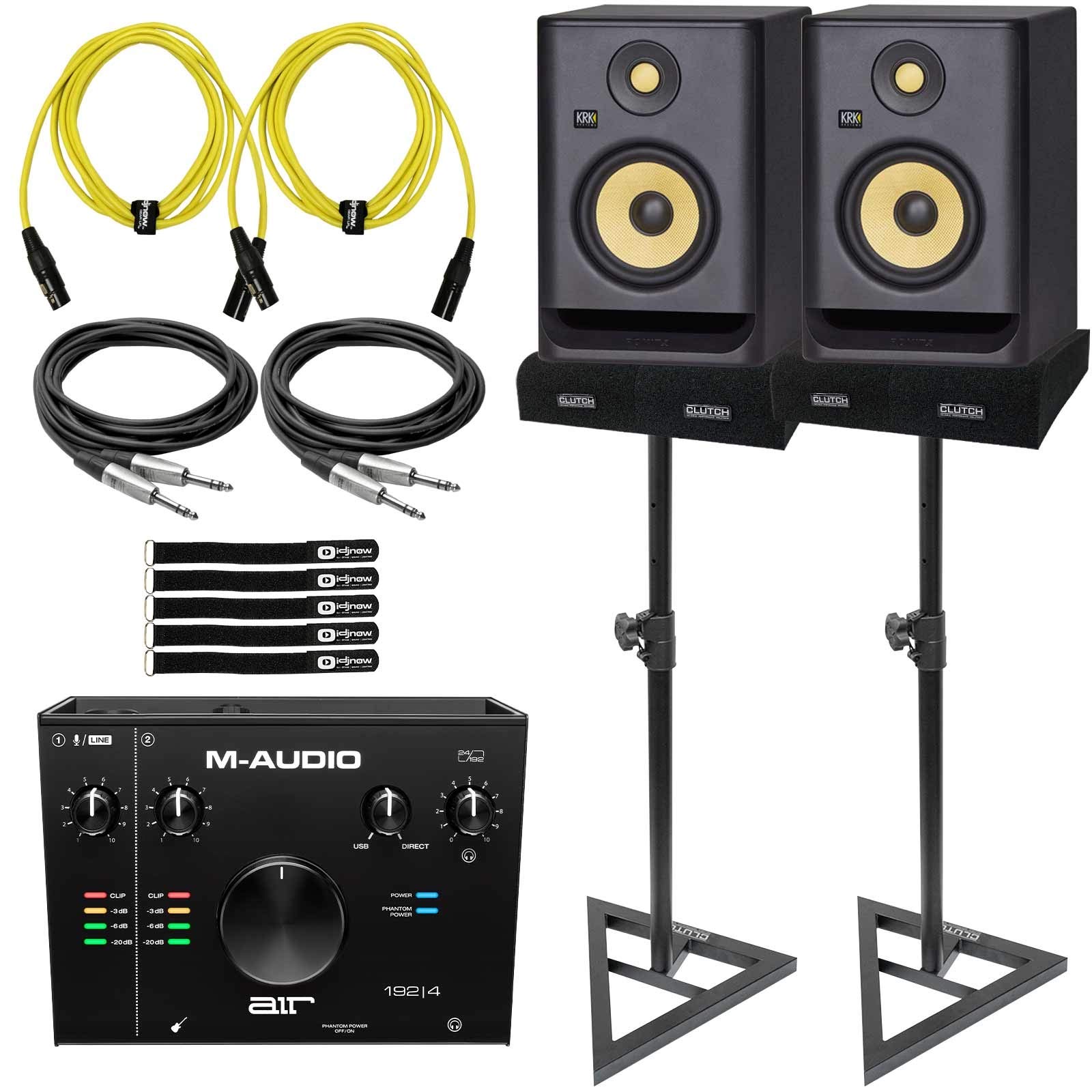 KRK Rokit RP5G4 4th Gen 5" Powered Active Studio Monitor Speaker Pair Interface