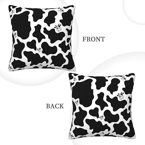 Miniatura 2 de 1 funda de almohada con patrón de mano de vaca de 16 x 16 pulgadas, funda de cojín de pana para cama, sofá, casa rural, 1 unidad