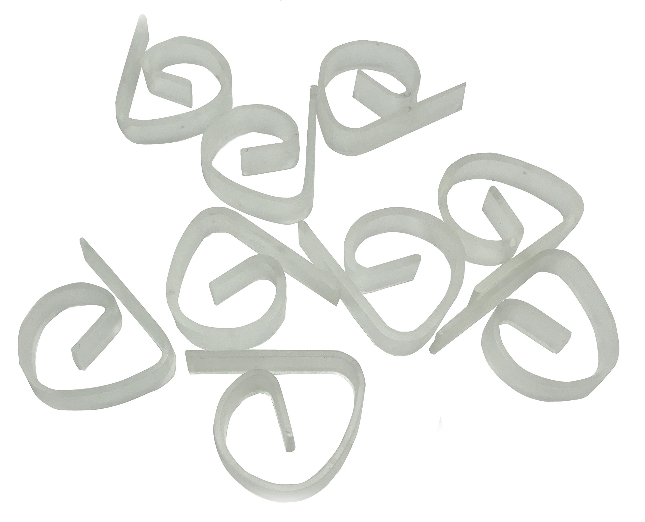 Set of 20 Clear Plastic Tablecloth Clips TableCover Table Cloth Clips for Home Party & Picnic