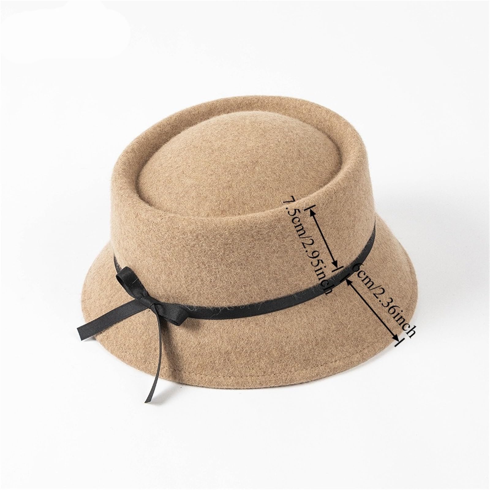 Cappello a secchiello cloche in lana vintage da donna invernale Per Viaggi E Campeggio