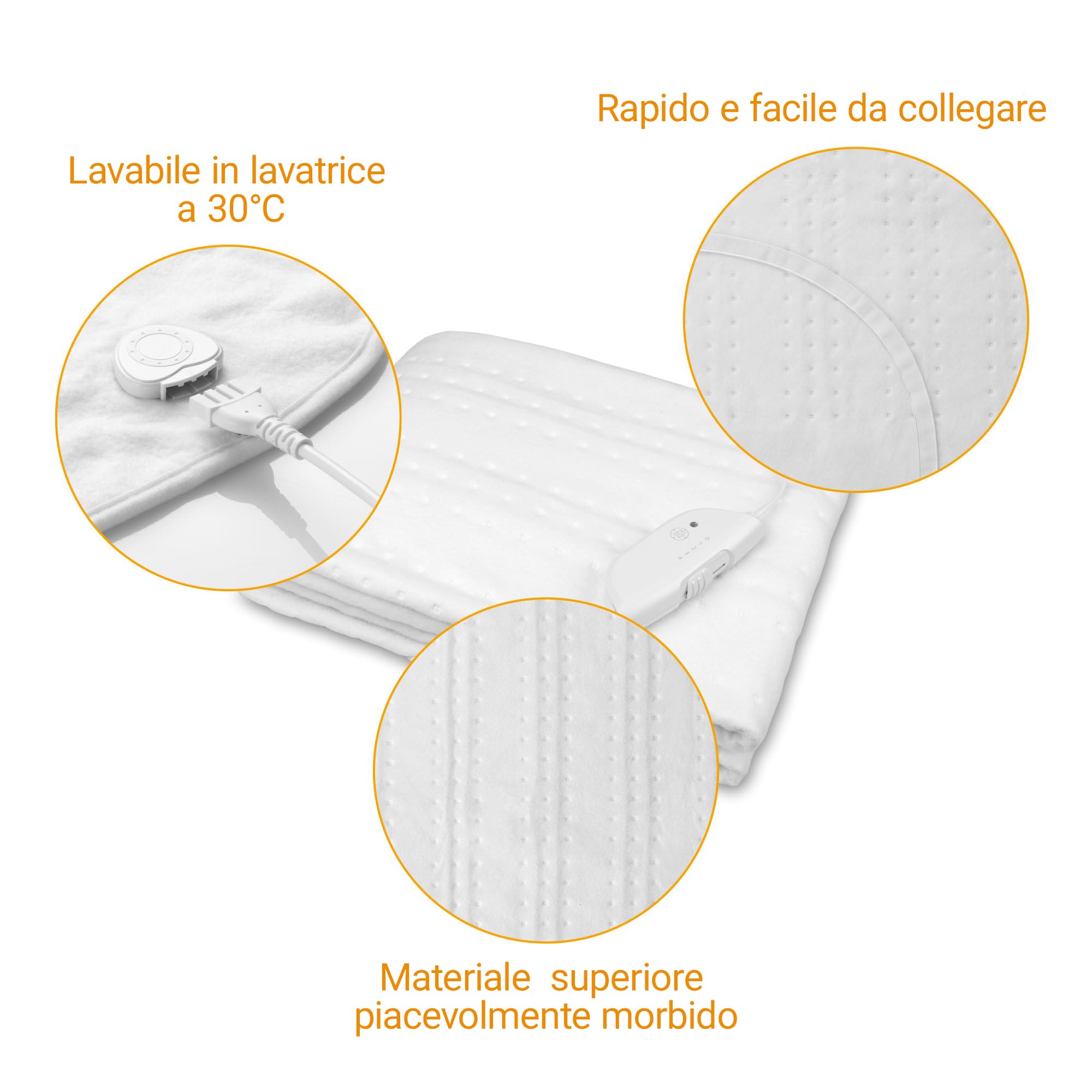 HOMESCAPES - Sottocoperta Termica in Pile, Misura