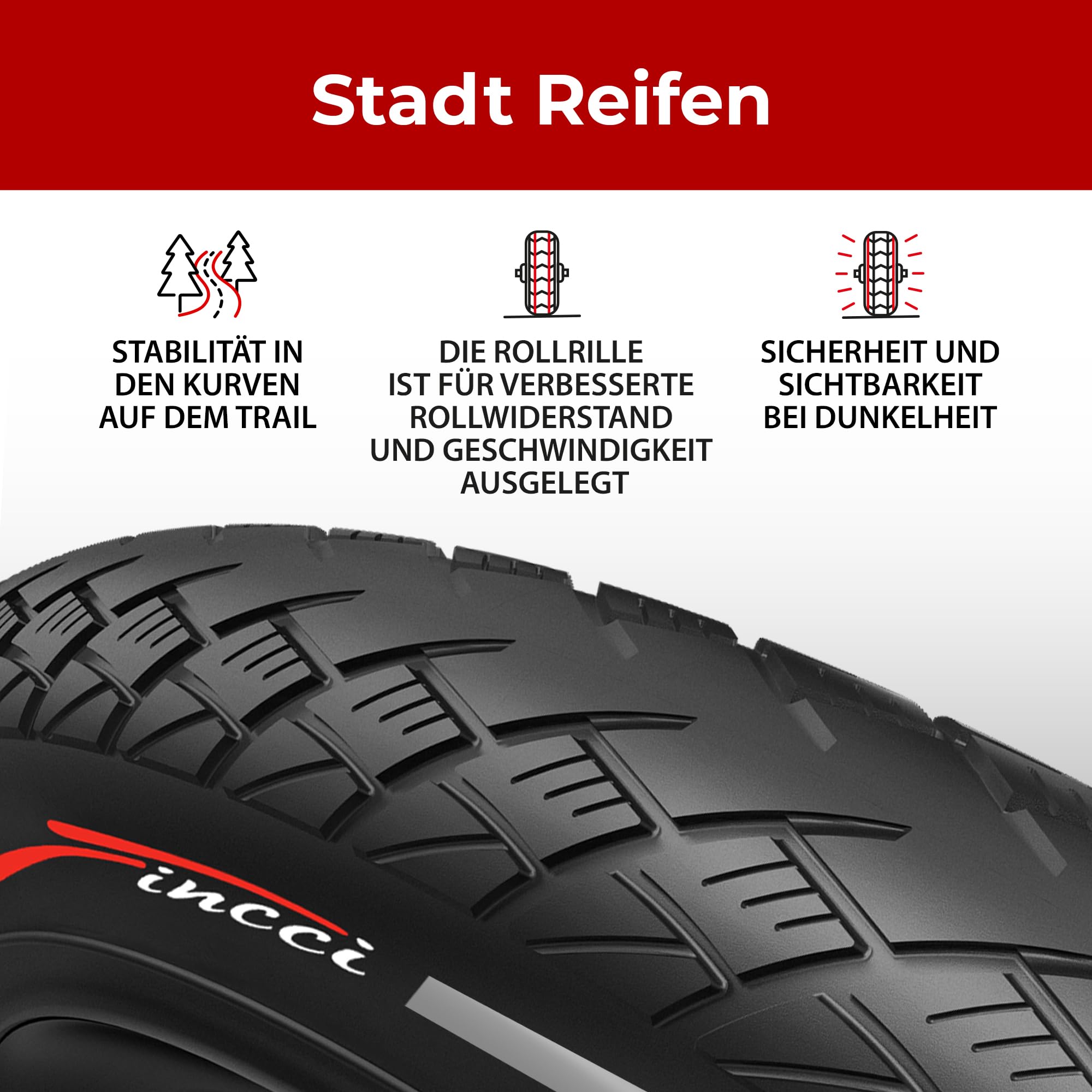 Fincci Fahrradreifen 28 Zoll Set 40-622 (700x38c) - 2X Faltreifen mit 1mm Pannenschutz & Kevlar - Leiser Lauf Fahrradmantel für Trekkingrad, E-Bike & Citybike - 2er Pack Schwarz
