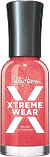 Sally Hansen Xtreme Wear Nail Polish | Streak-Free, Shiny Finish, Long-Lasting, Chip-Resistant, Opaque, Shimmery | Heat Stroke | Bright Coral Red Shimmer Nail Color