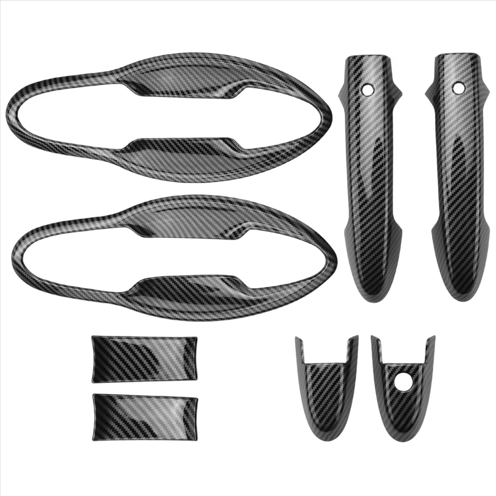 IUYHGTR Car Exterior Door Handle Compatible with HRV for Vezel 2014 2015 2016 2017 Car Exterior Door Handle Cover Decoration Sticker Trim Styling Replacement
