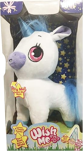 Miniatura 2 de Pets - Animales de peluche LED iluminados - Unicornio Tinks azul y blanco con cuerno brillante