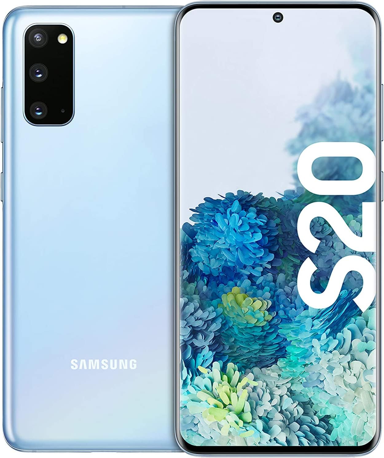 schermo cellulare galaxy s20 cosmic blue 128gb ram qhd display