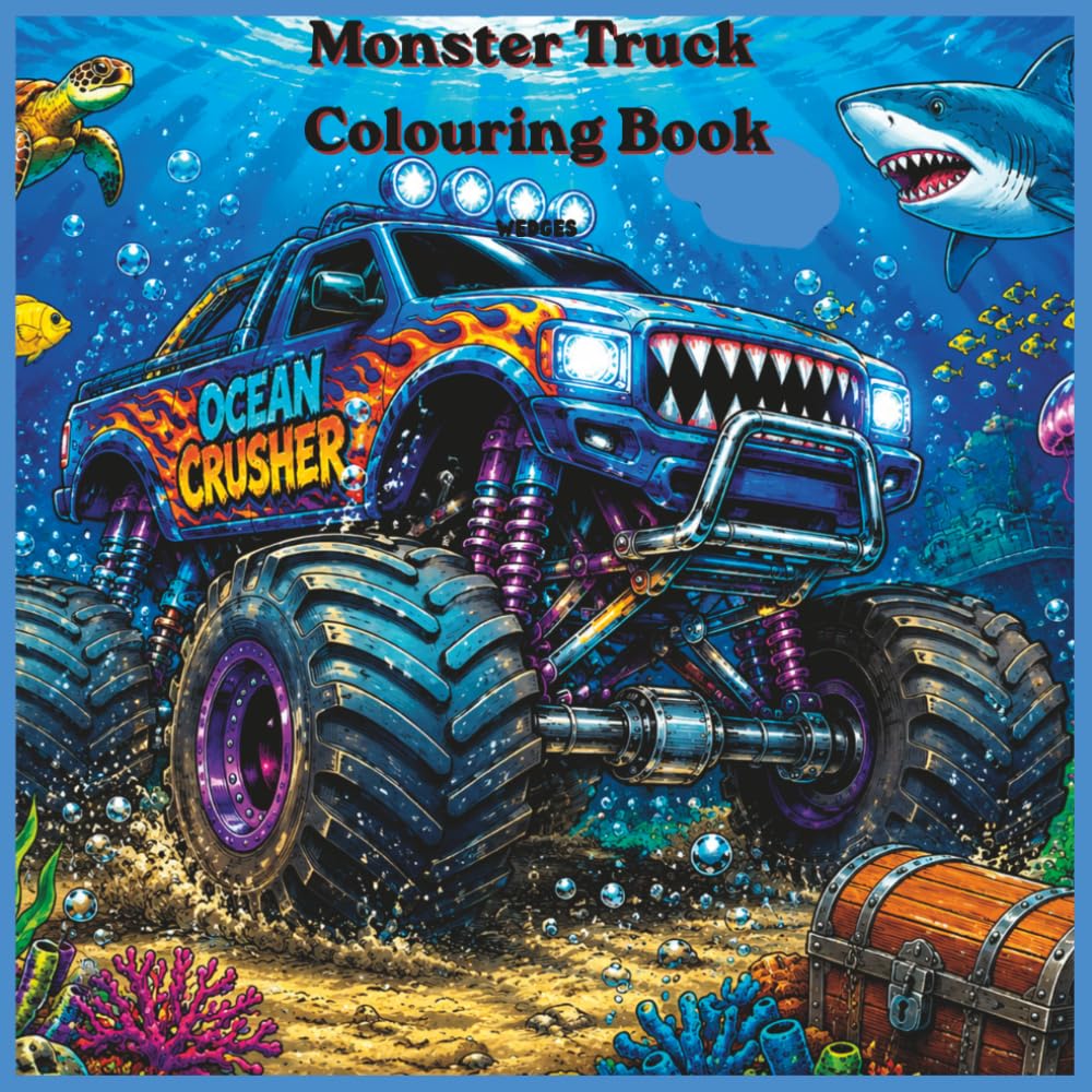 Monster Trucks: Simple And Easy Colouring Books For Children With Monster Trucks of All Kinds