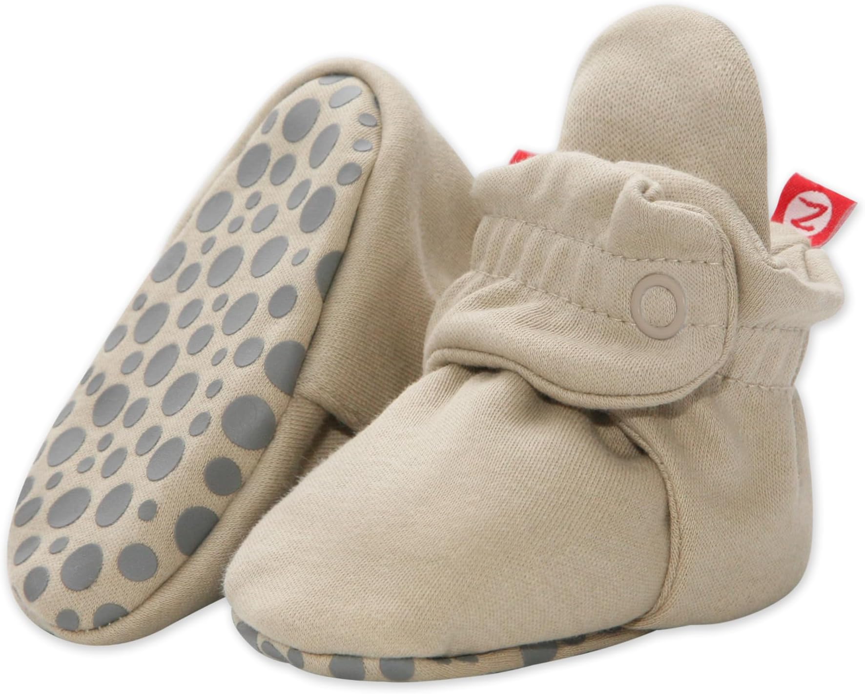 ZutanoCotton Baby Booties with Grippers - Soft Sole Stay On Baby Shoes