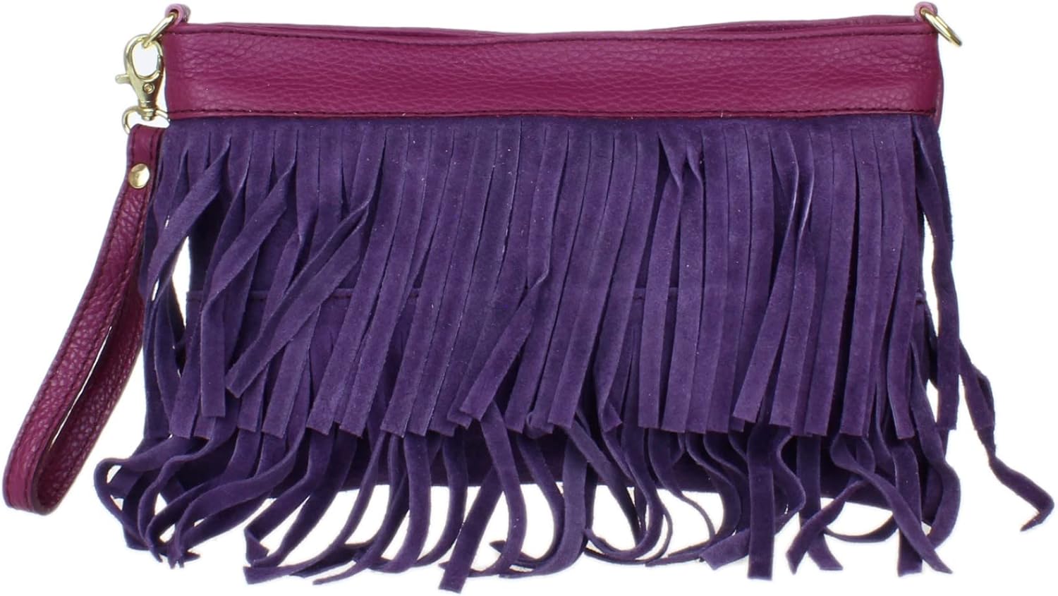 Girly HandBags Womens Italian Suede Leather Shoulder Bag Tassel Crossbody Women