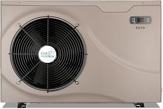 Pool Heater for Above Ground and Inground Pools - Max 22,462 BTU Electric Swimming Pool Heat Pumps, Fits 11/15/16ft Pools and spas, 120V/60Hz Plug-in Pool Warmer