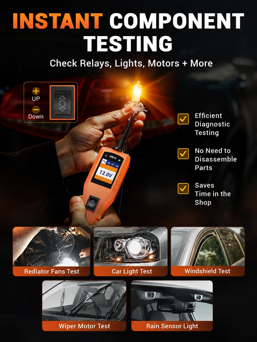 KZYEE KM10 Circuit Probe Tester - Live Waveform -4