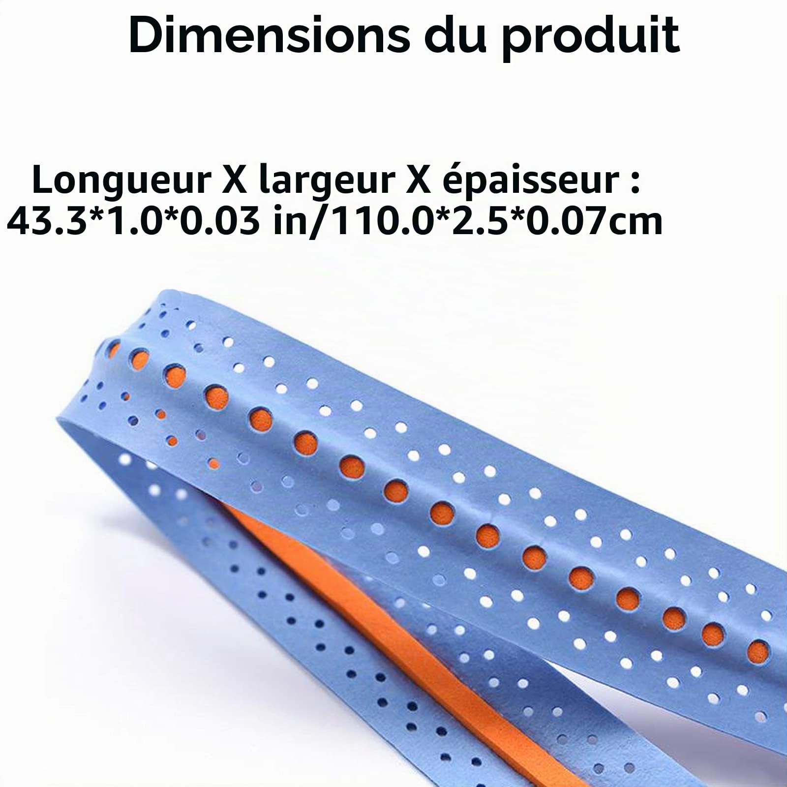 4 Pcs Surgrip Grip de Raquette de Badminton Absorbant, Antidérapant, Respirant pour Raquette de Tennis/Tennis de Table/Canne de Golf/Baseball/Squash