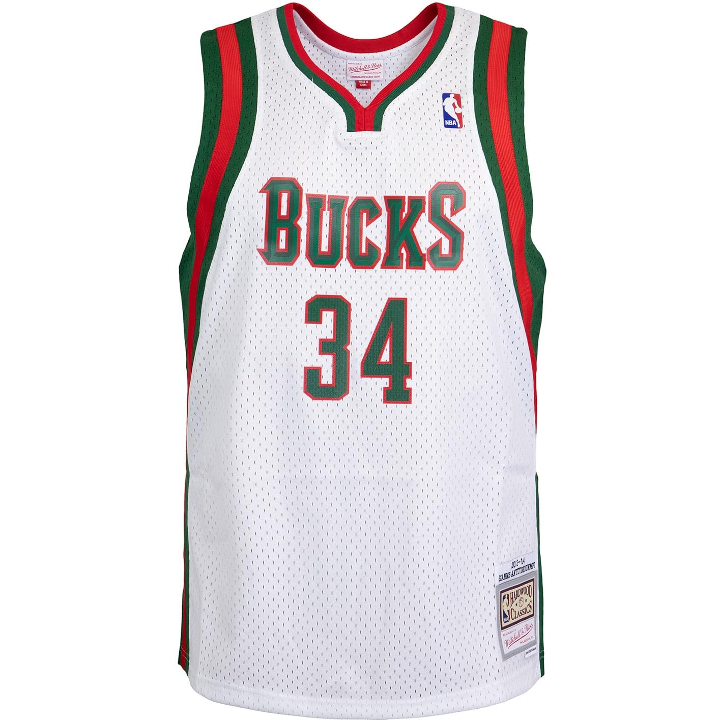 Mitchell & Ness Swingman Giannis Antetokounmpo Milwaukee Bucks 2013/14 Trikot