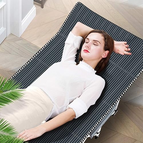 Miniatura 7 de Barbella Catre plegable para campamento, catre plegable para adultos, catre de dormir portátil con colchón plegable para exteriores, catres de