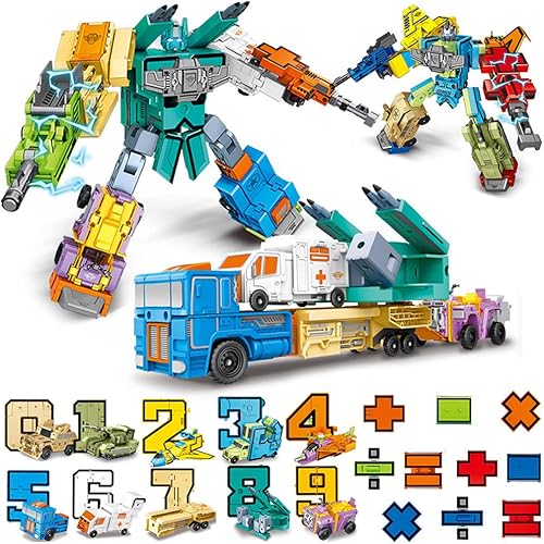 Cyeah Robot matemático de números, robot, juguetes matemáticos para la educación de los niños, 20 piezas