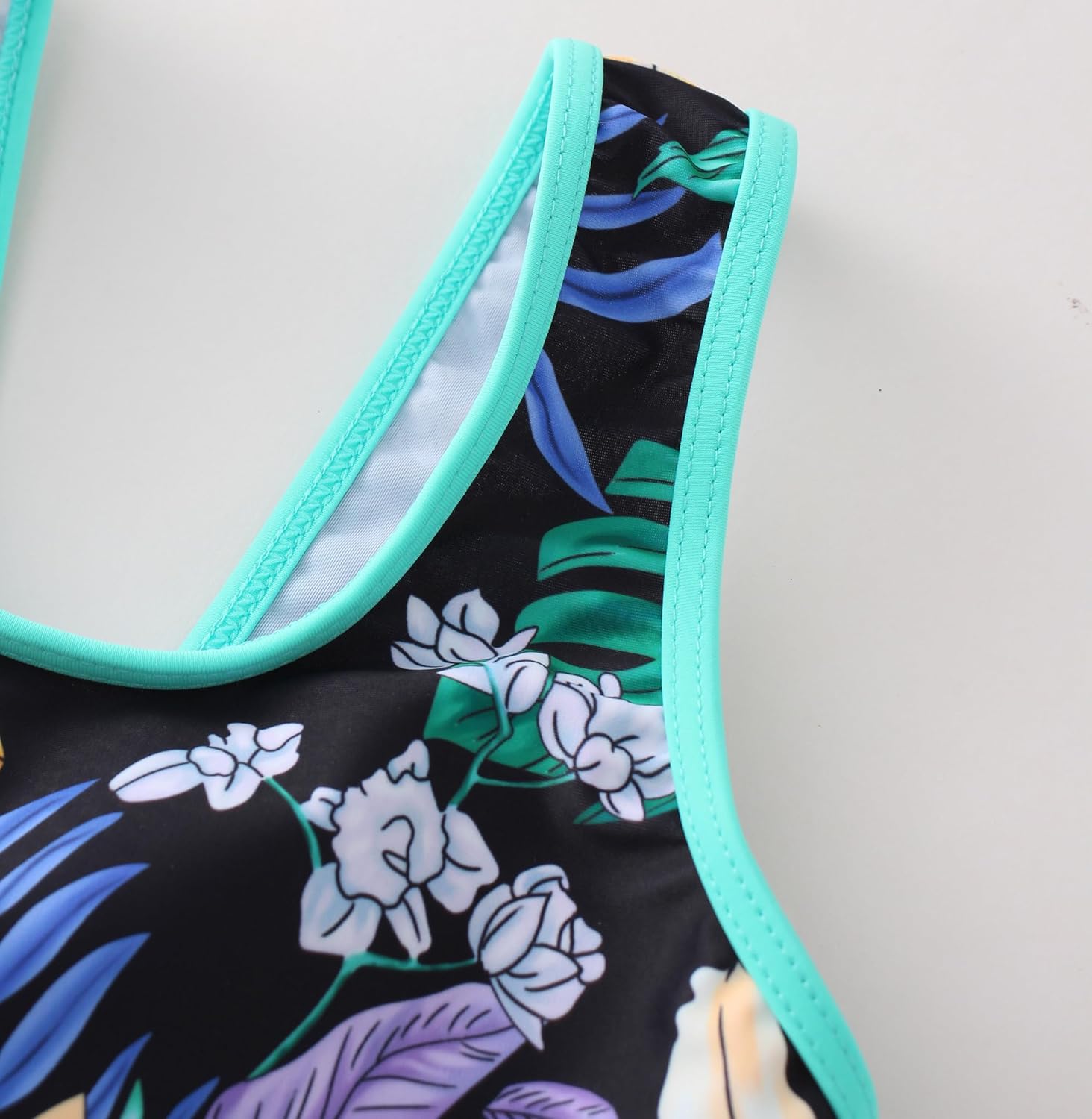 Girls One Piece Unicorn Swimsuit Mermaid Swimwear Rainbow Bathing Suit - Image 4