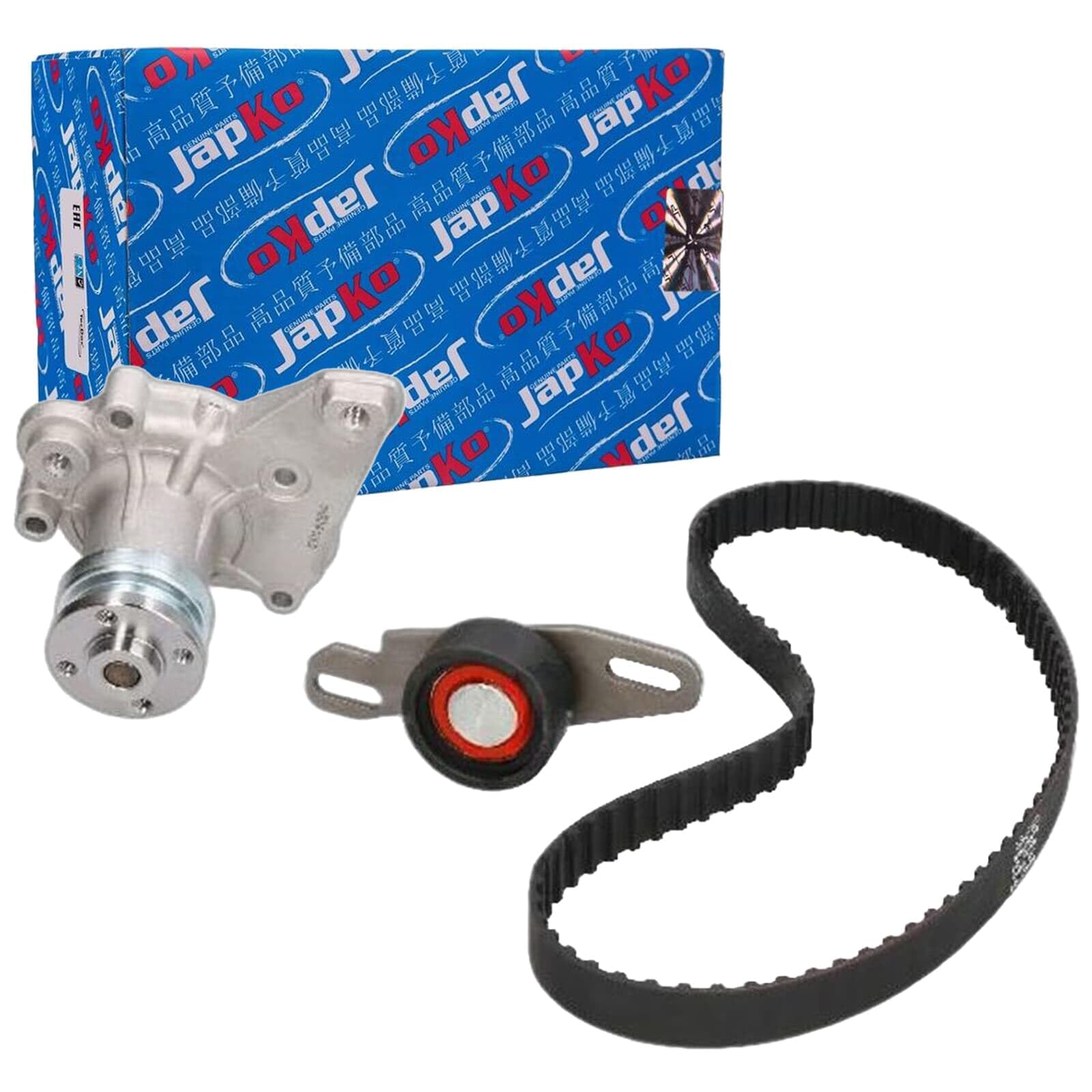 JAPKO SKJS01 Bomba de agua + kit de correa de distribución Número de dientes: 88 19 mm Compatible con SUZUKI SJ 410 SUV Cabrio OS SJ 410 ALTO SS80 ALTO SUPER CARRY Autobús ED
