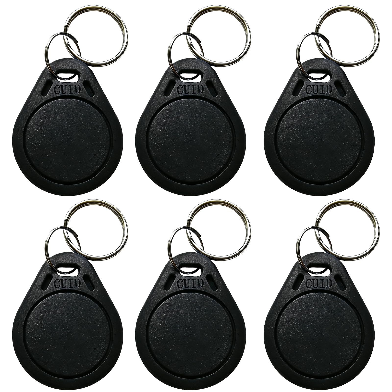 Llaveros RFID 13.56MHz CUID Programables UID Modificable Control Acceso Negro