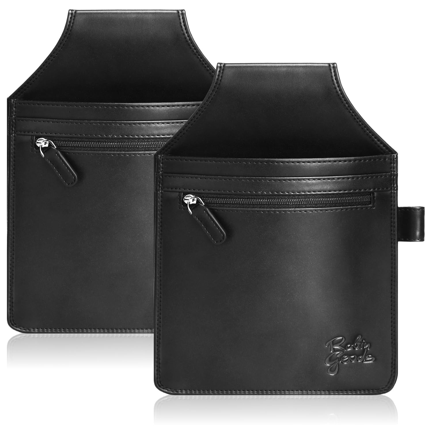Cartera de Camarero Monedero Elegante Negro 2 Piezas