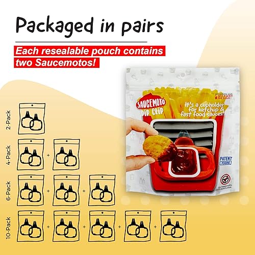 Miniatura 6 de Recipiente para salsa con clip Saucemoto