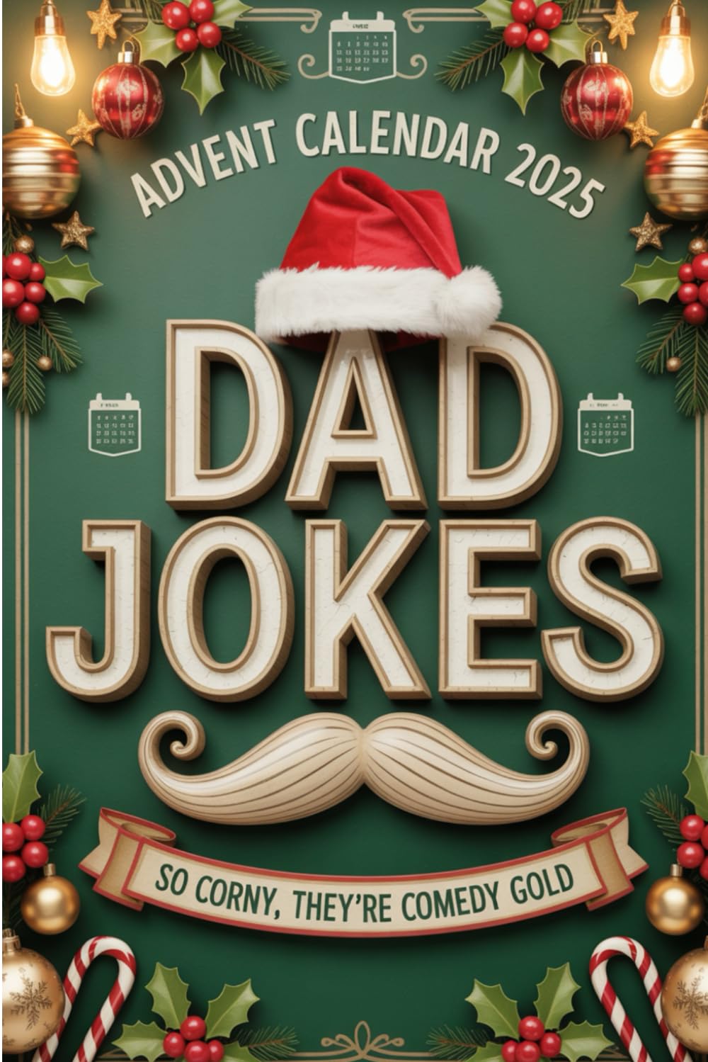 Dad jokes: Advent Calendar 2025: 24 Days of Groan-Worthy Holiday Humor - The Perfect Christmas Gift for Dads, Families & Anyone Who Loves Wonderfully Terrible Jokes