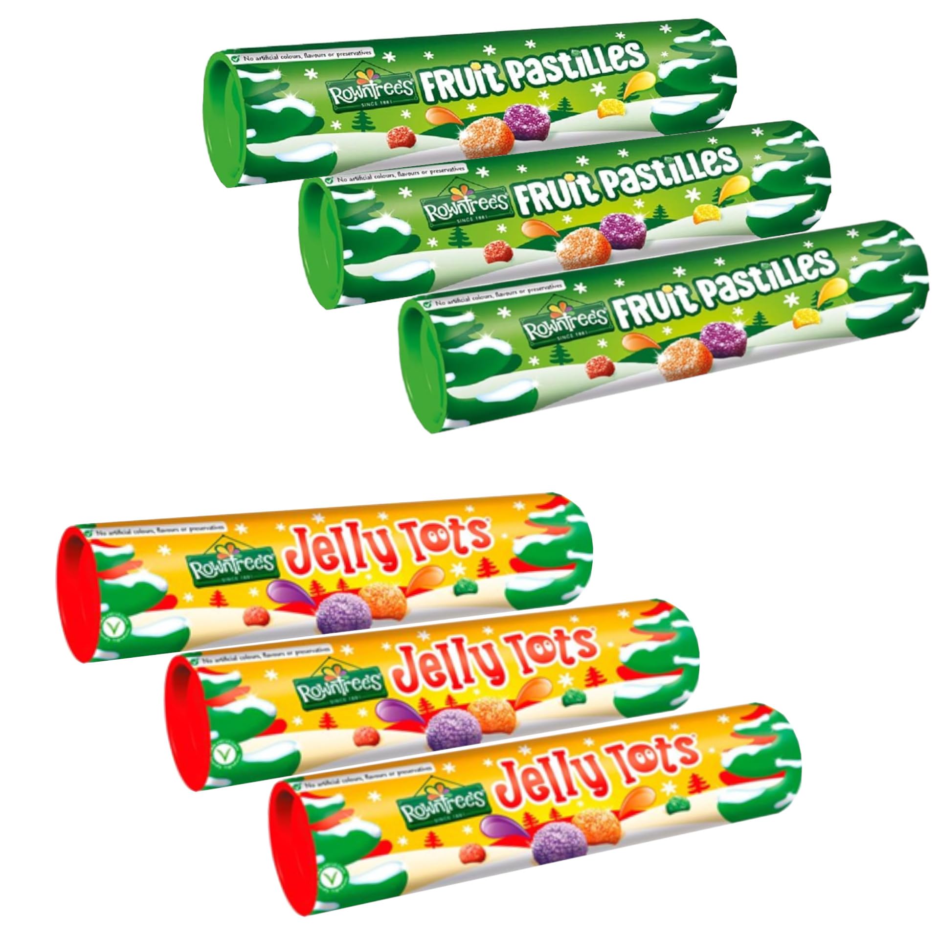 Buy Rowntrees Jelly Tots & Fruit Pastilles Giant Tube Multipack (6