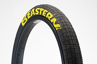 Eastern Throttle Series 20 x 2.4, 2.3, 2.2 Inch Tyre (Black & Yellow & White) Designed for BMX, Kids Bikes, & Folding Bicycles