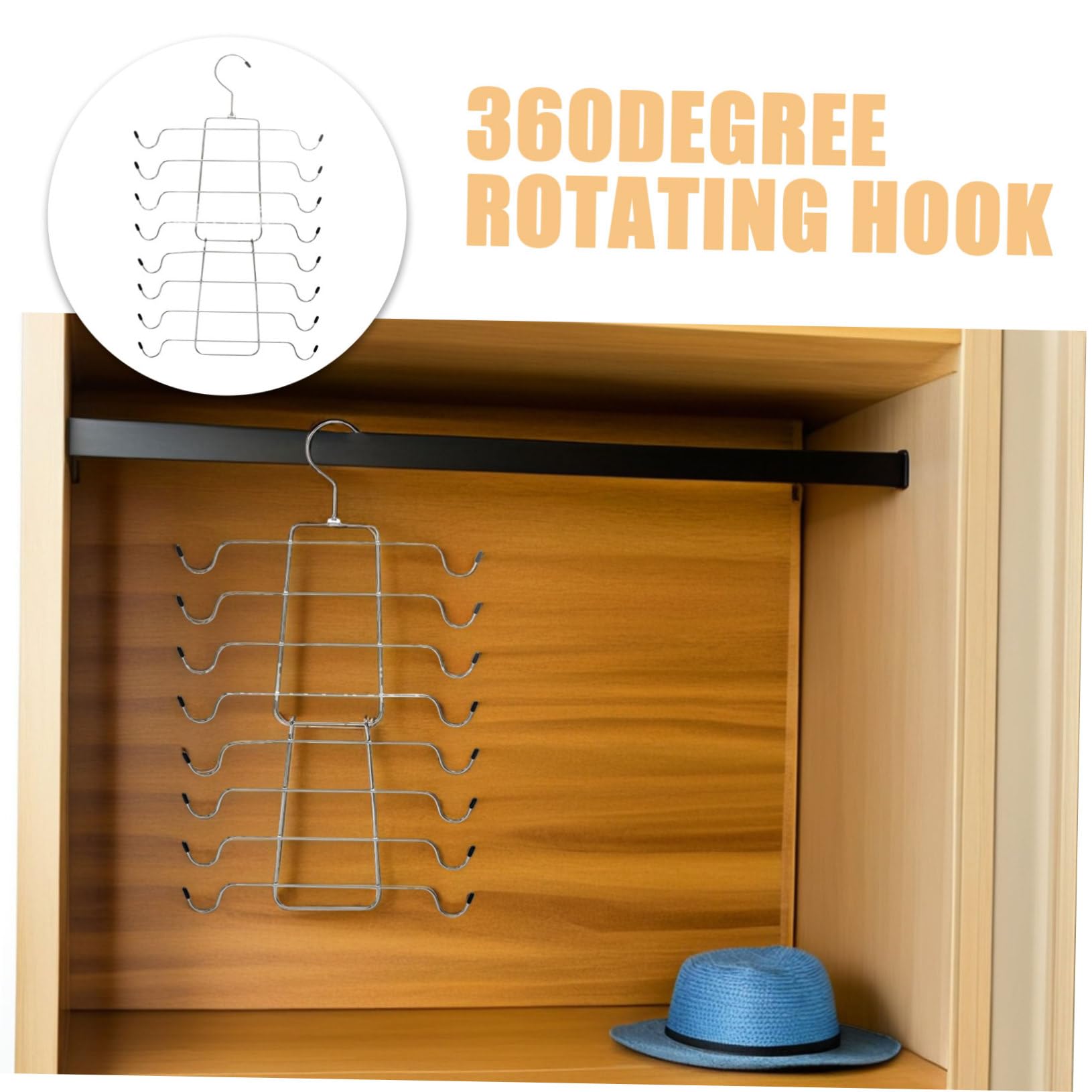4 Stück Metall BH-kleiderbügel Faltbar mit Drehhaken Platzsparender Schrank-Organizer für BHS Tanktops Gürtel und Schals Stabiler BH-Halter für Kleiderschrank und Reise