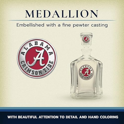 Miniatura 4 de Heritage Pewter Alabama Capitol Container  Contenedor de vidrio de 24 onzas  Vidrio de peltre hecho por expertos