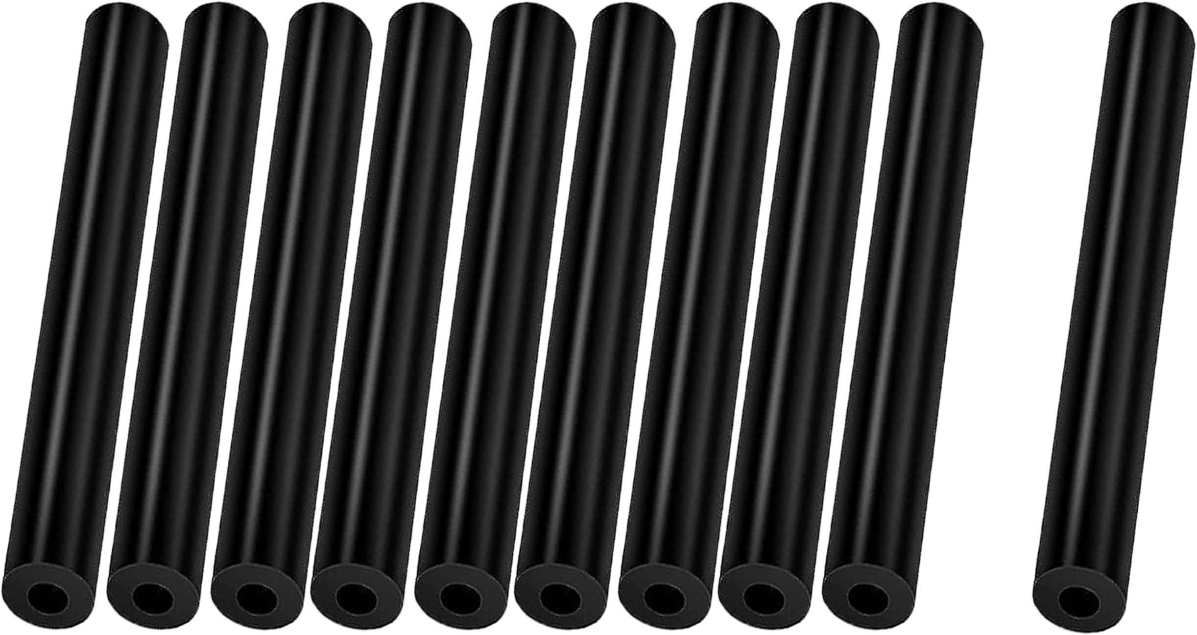 YuanwovvSun Visor Repair Kit for J..p car Wrangler JK JKU (07-17), Sun Visor Repair Tube,for Driver & Passenger Side Sunvisor Rubber Material 10 PCS (Black)