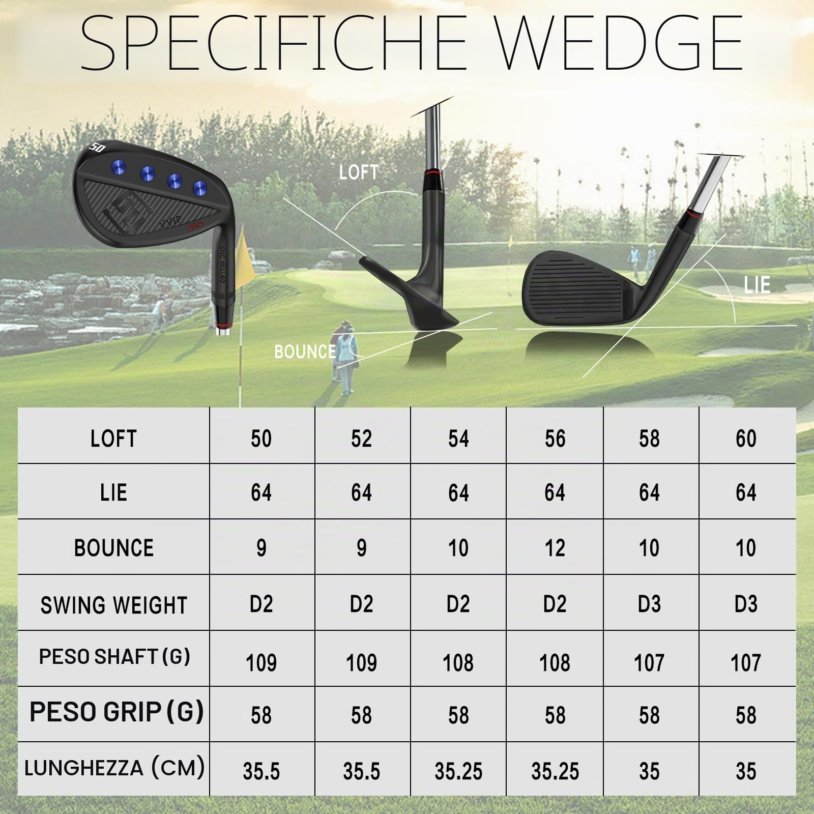 Yamato Set di cunei da golf a pieno facciale o singoli cunei da golf 50/52/54/56/58/60 forgiati da golf cuneo cuneo sabbia cuneo mazze da golf fresate