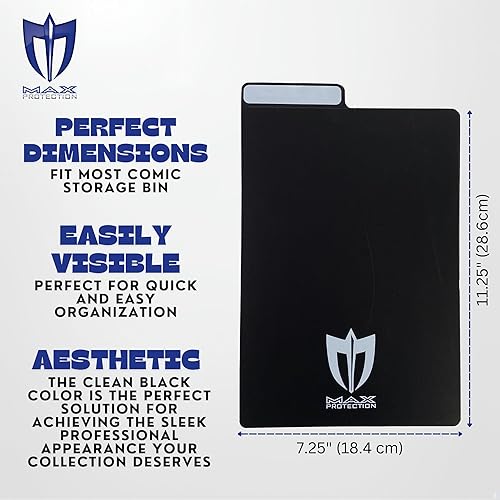 Miniatura 5 de Max Protection Divisores de cómics altos sin ácidos de 25 quilates con pestañas altas. 7-14" x 11-14